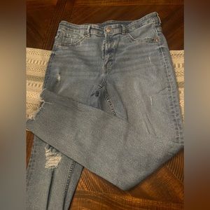 H&M curvy size 12 blue jeggings